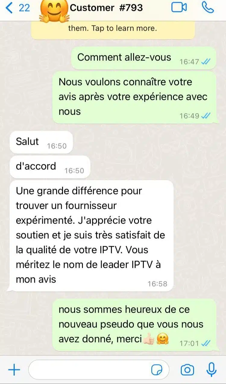 Avis Instant Télé IPTV - Service stable